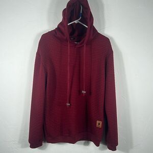 🔥🔥 COOFANDY VOGUE Designer Quality Textured HOODIE SWEATSHIRT - Men Sz L - EUC